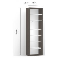 DULAP LEX 75-240-45 C GRI/DAST/R/O